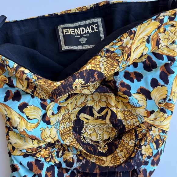 Fendace (Fendi x Versace collab) silk printed skirt - Picture 9 of 12